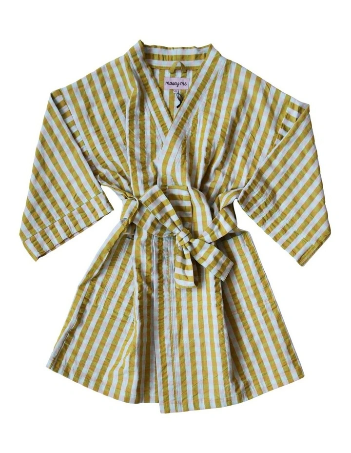 Pink Quartz Seersucker Short Robe image 1