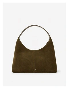 Remy Suede Shoulder Bag - Olive