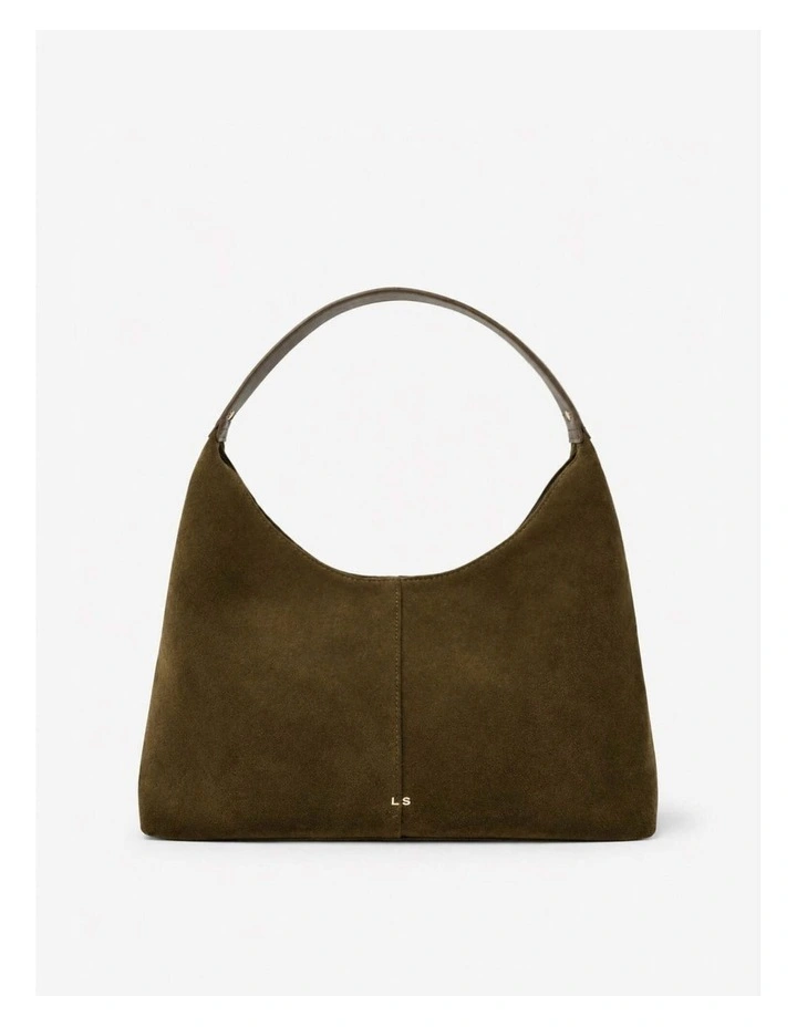 Remy Suede Shoulder Bag - Olive image 1
