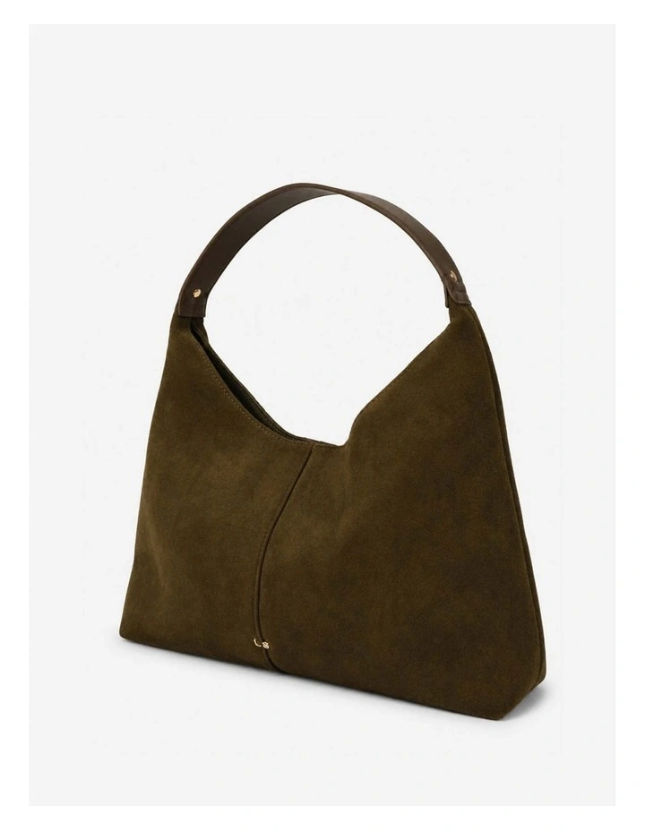Remy Suede Shoulder Bag - Olive image 2