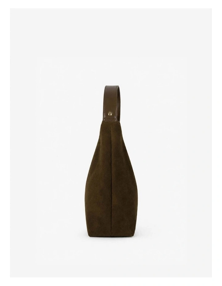 Remy Suede Shoulder Bag - Olive image 3