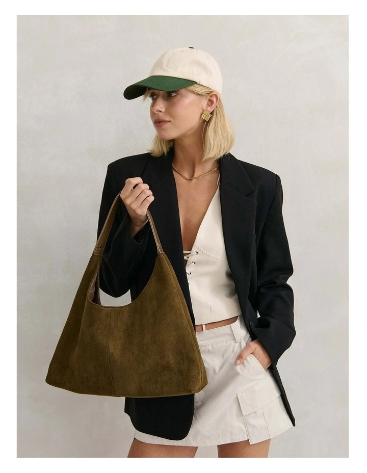 Kenny Suede Bag - Olive image 4