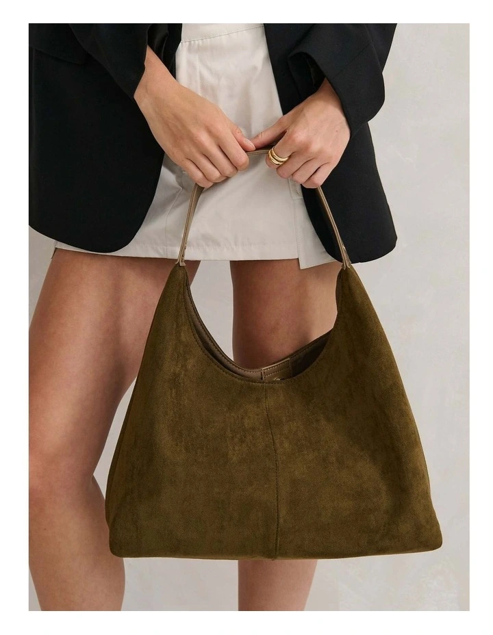 Kenny Suede Bag - Olive image 5