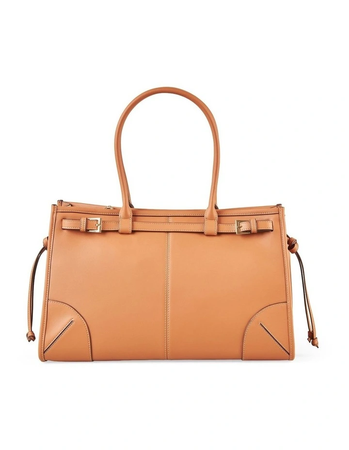 Leather Tote Bag - Tan image 1