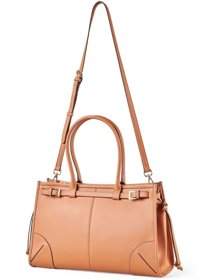 Leather Tote Bag - Tan image 5