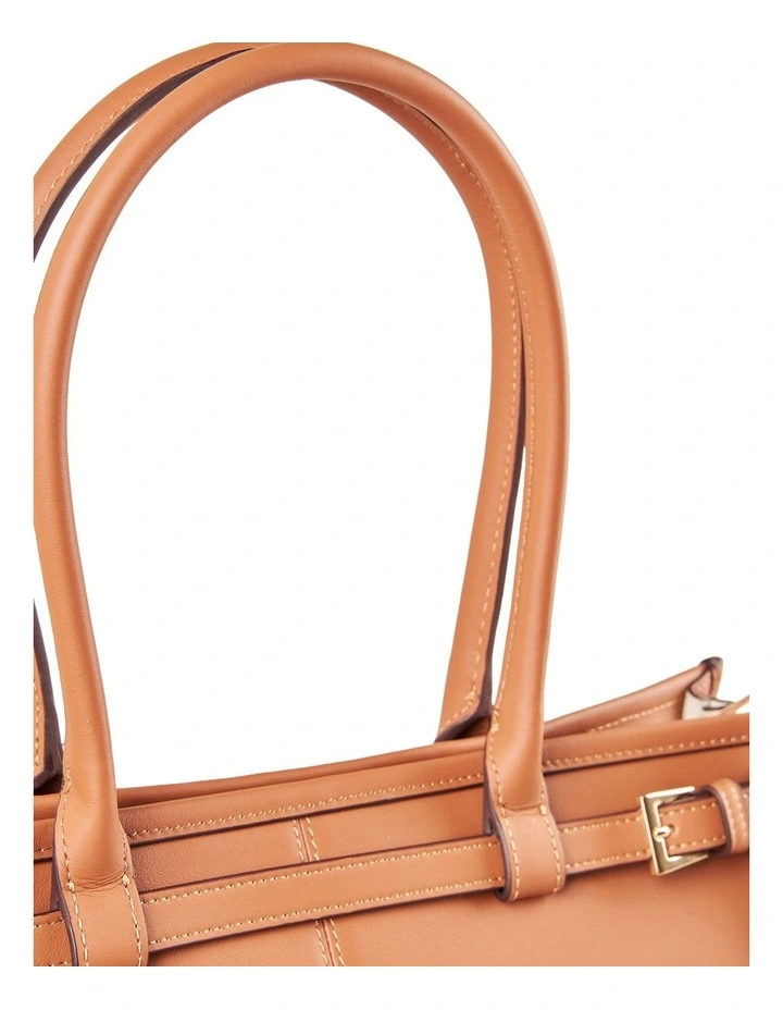 Leather Tote Bag - Tan image 7