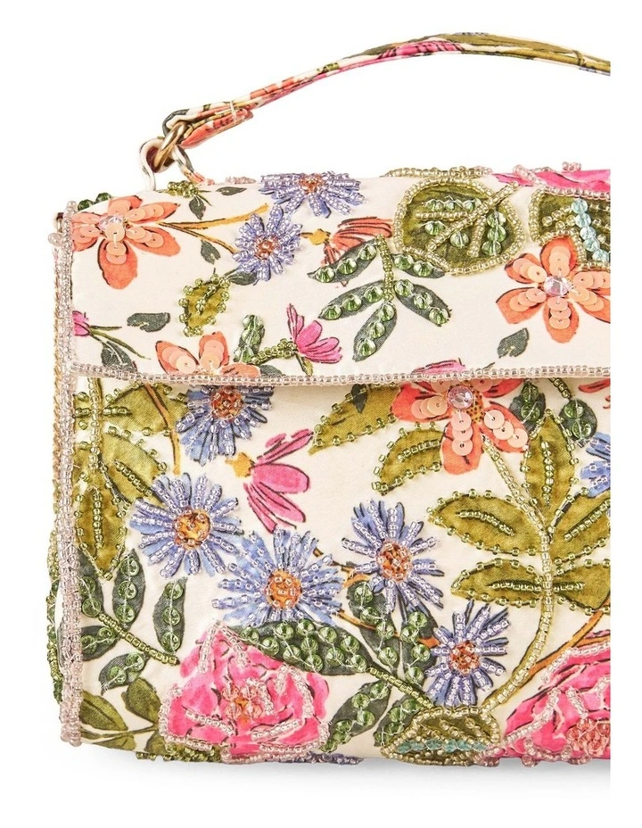 Garden Floral Beaded Bag - Multi image 2
