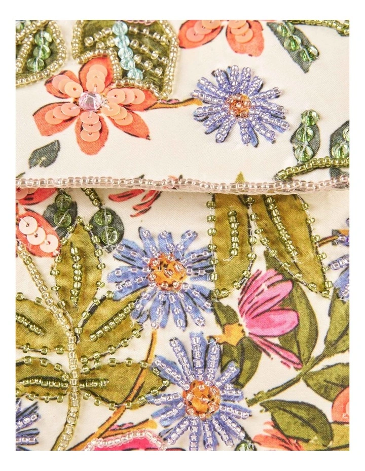 Garden Floral Beaded Bag - Multi image 3