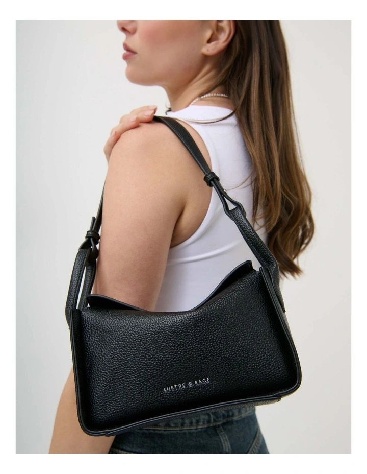 Jesselle Curve Shoulder Bag - Black image 2