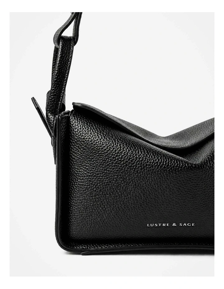 Jesselle Curve Shoulder Bag - Black image 5