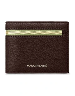 The Slim Bifold Wallet in Espresso Matcha