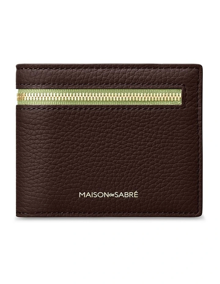 The Slim Bifold Wallet in Espresso Matcha image 1