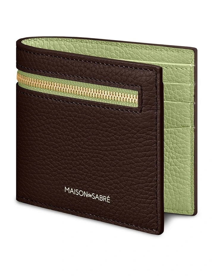 The Slim Bifold Wallet in Espresso Matcha image 3