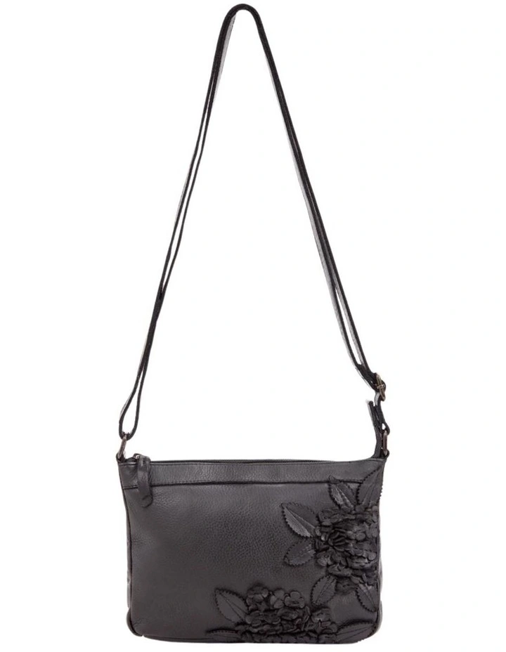Eliza cross body bag w/ adjustable strap in black image 1