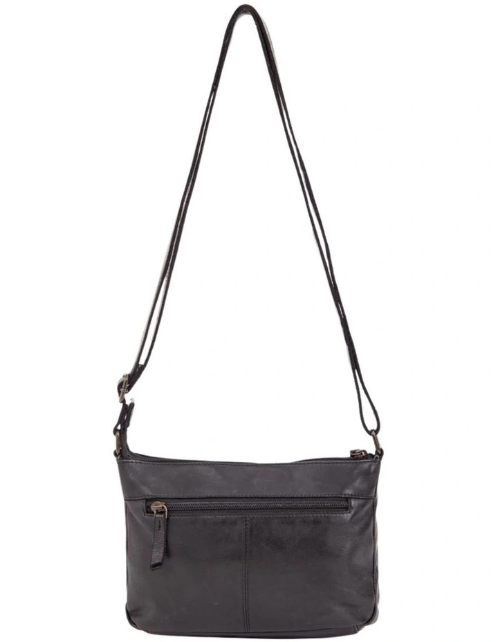 Eliza cross body bag w/ adjustable strap in black image 2