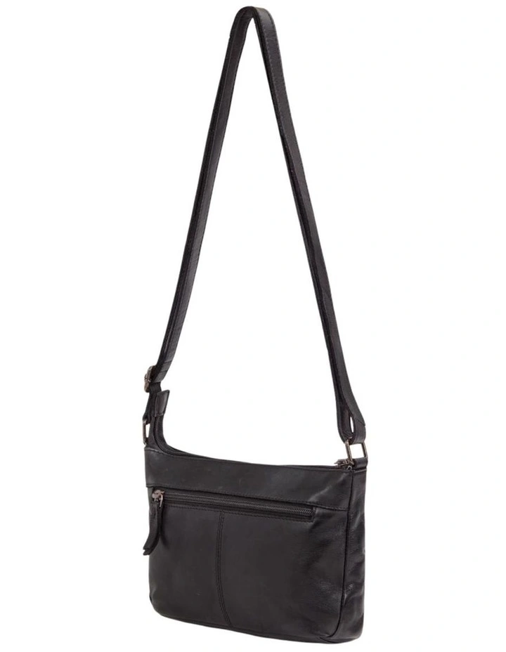 Eliza cross body bag w/ adjustable strap in black image 4