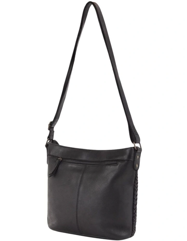 Coogee cross body bag w/ adjustable strap in black image 4