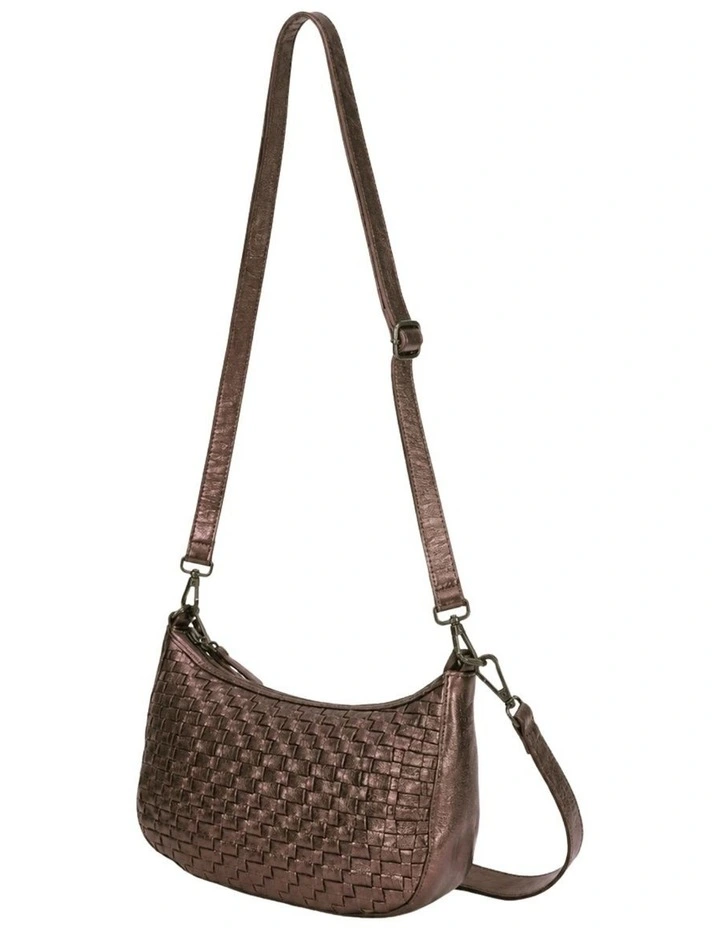 Sorrento moon cross body bag w/ adjustable strap in copper image 3