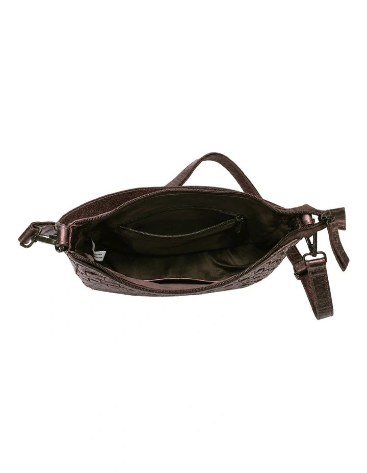 Sorrento moon cross body bag w/ adjustable strap in copper image 5