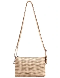 Paddington cross body bag w/ adjustable strap in taupe