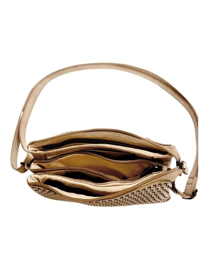 Paddington cross body bag w/ adjustable strap in taupe image 5