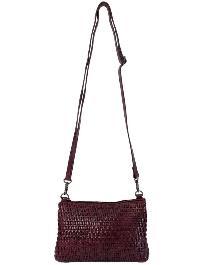 Paddington cross body bag w/ adjustable strap in purple image 1