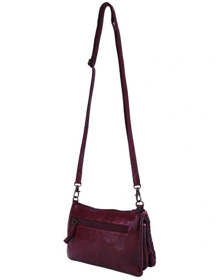 Paddington cross body bag w/ adjustable strap in purple image 4