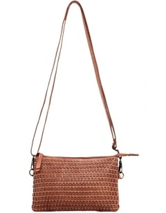Paddington cross body bag w/ adjustable strap in tan