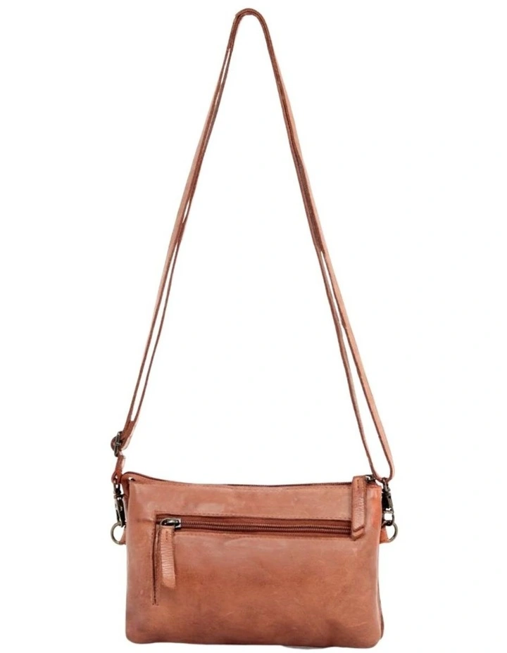 Paddington cross body bag w/ adjustable strap in tan image 2