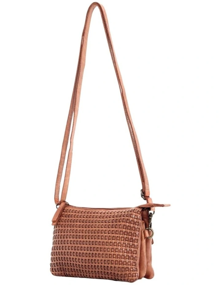 Paddington cross body bag w/ adjustable strap in tan image 3