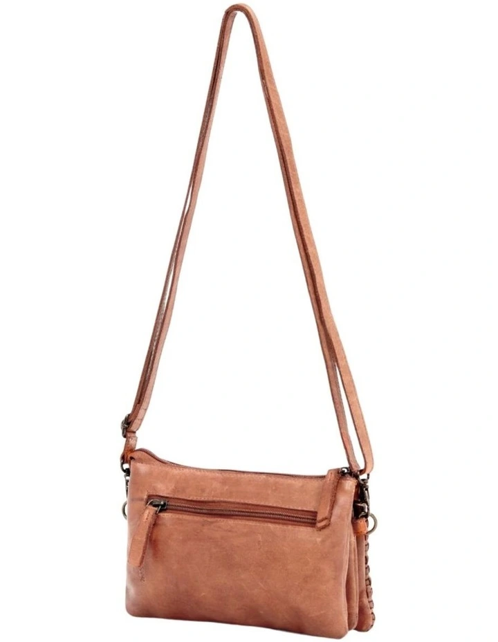 Paddington cross body bag w/ adjustable strap in tan image 4