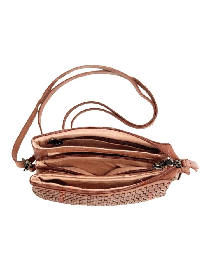 Paddington cross body bag w/ adjustable strap in tan image 5
