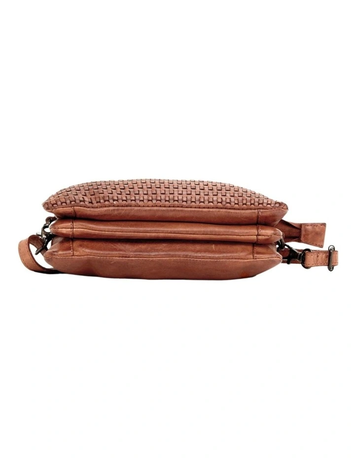 Paddington cross body bag w/ adjustable strap in tan image 6