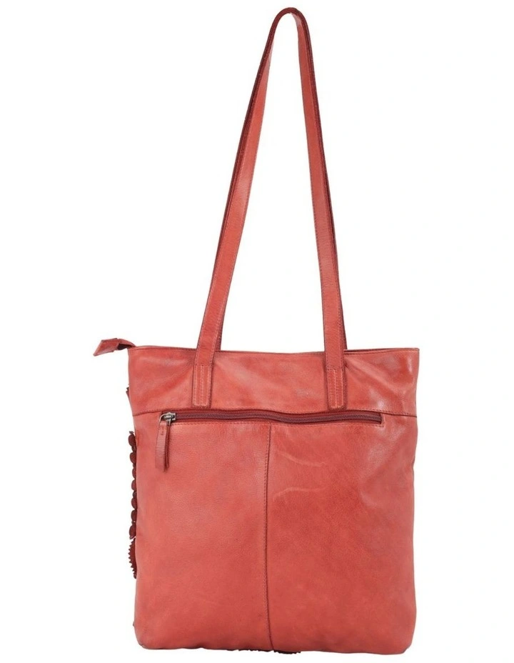 Flinders floral tote in tan image 2
