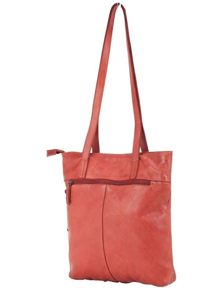 Flinders floral tote in tan image 4