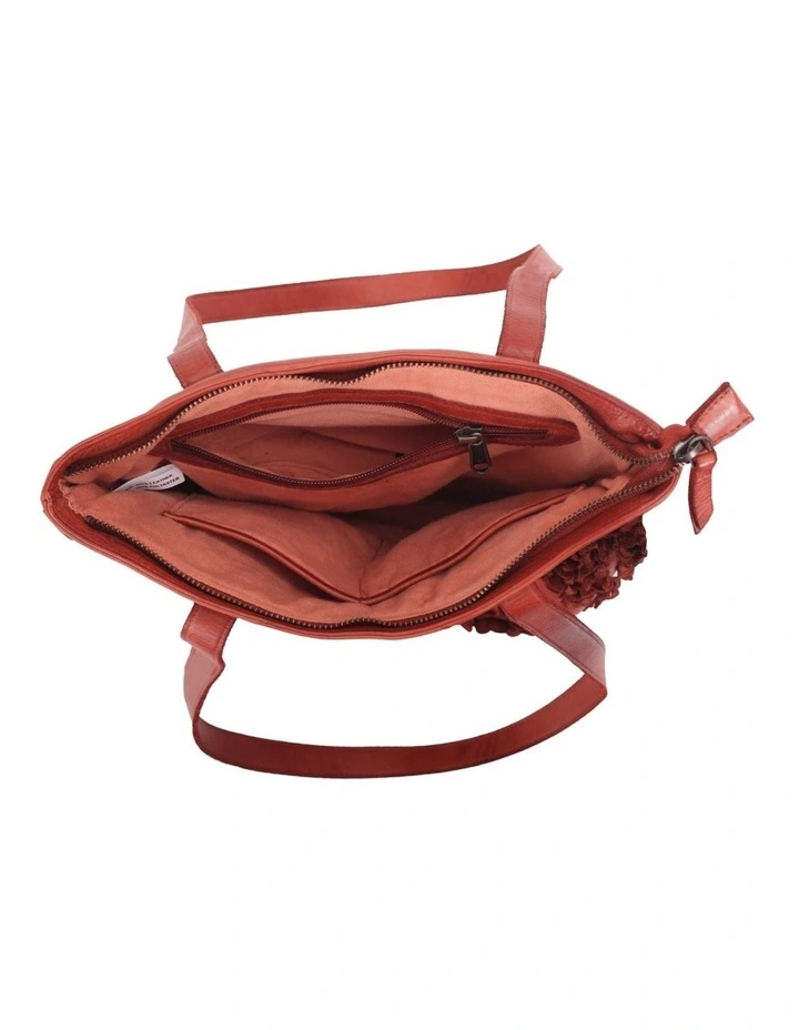 Flinders floral tote in tan image 5