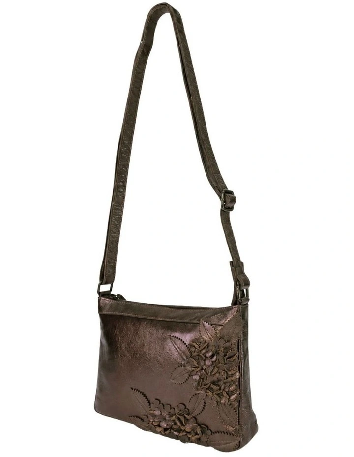 Eliza cross body bag w/ adjustable strap in copper image 3