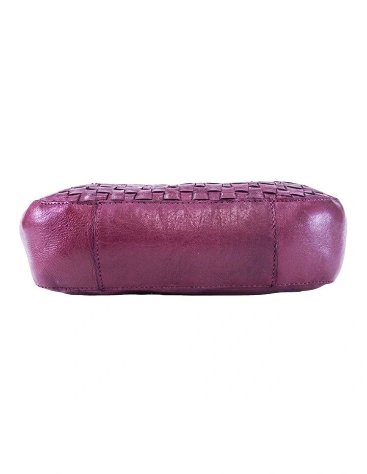 Sorrento moon cross body bag w/ adjustable strap in purple image 6