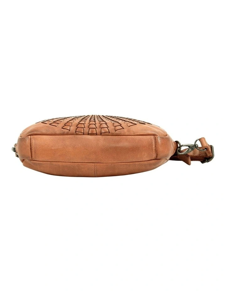 Fitzroy cross body bag w/ adjustable strap in tan image 6