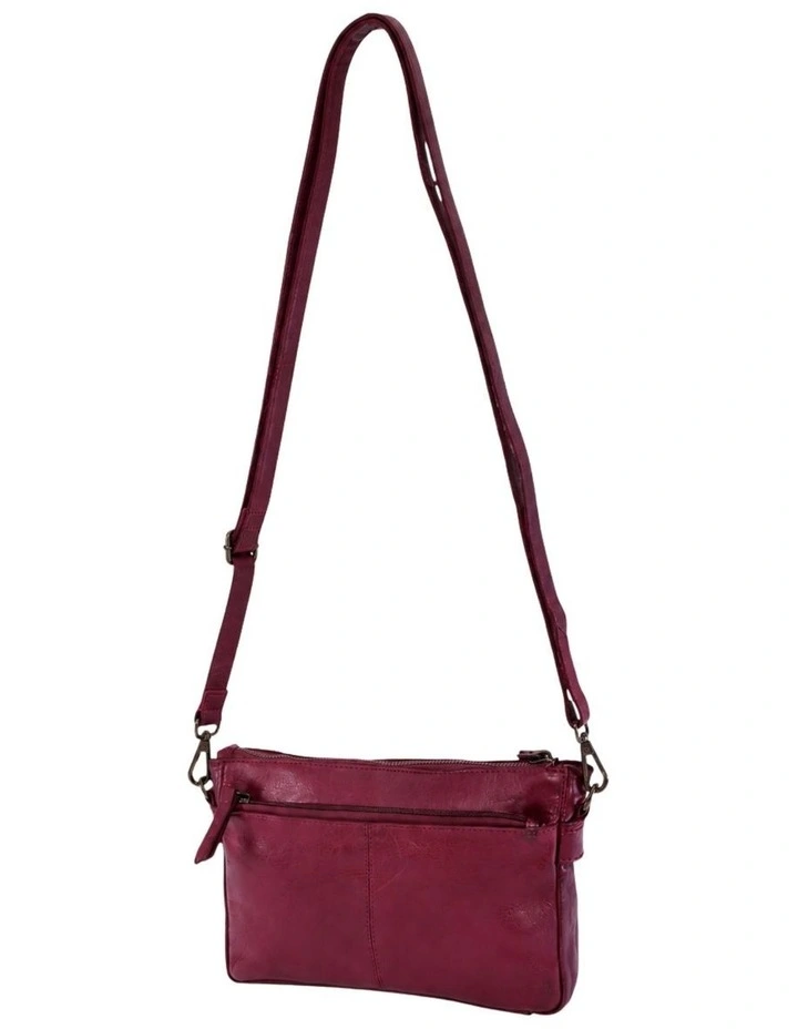 Bowral laser cut cross body strap w/ studs in purple image 4