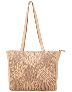 Toowoomba woven tote in taupe