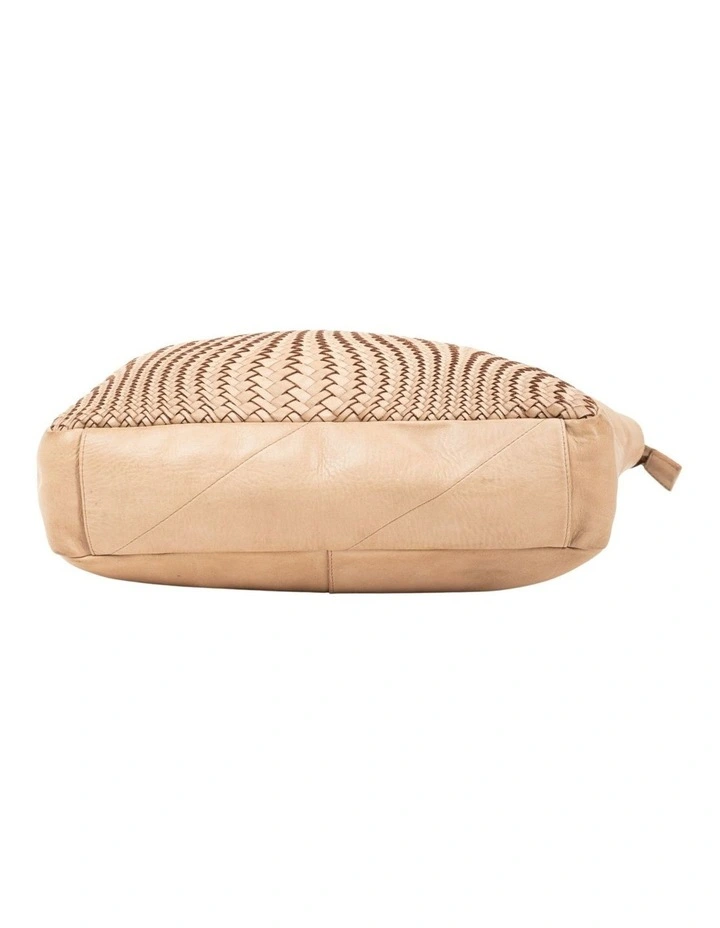 Toowoomba woven tote in taupe image 6