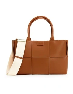 Long Way Home Woven Tote in Camel