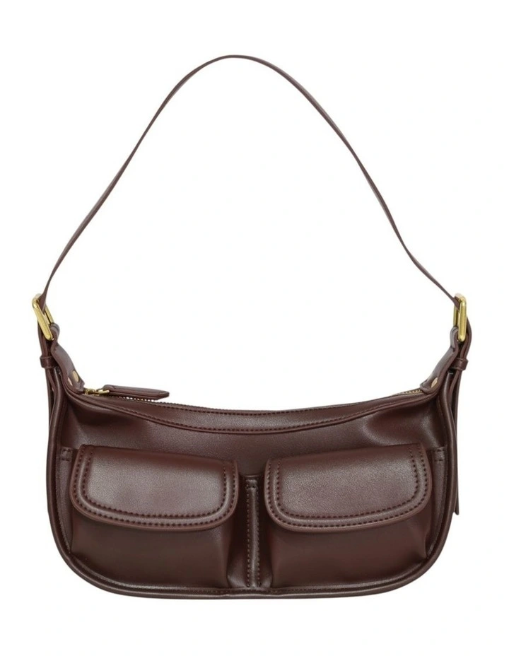 Harper PU Bag in Chocolate image 1
