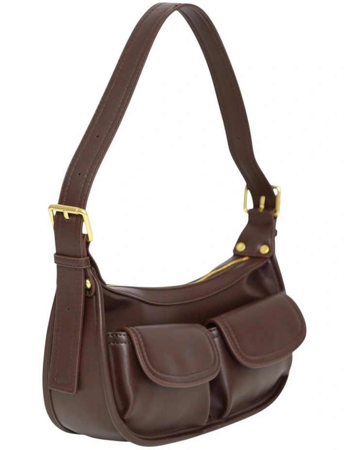 Harper PU Bag in Chocolate image 2