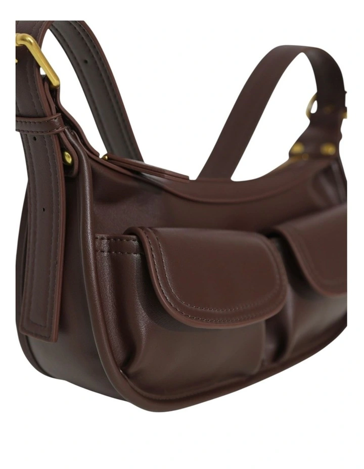 Harper PU Bag in Chocolate image 4
