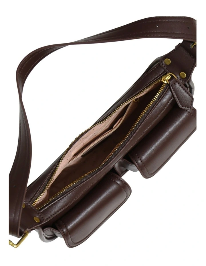 Harper PU Bag in Chocolate image 5