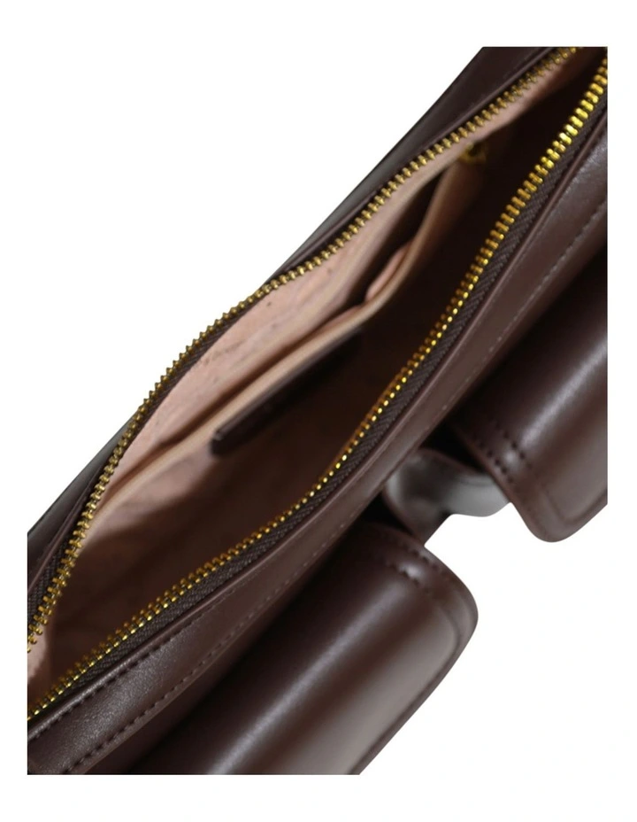 Harper PU Bag in Chocolate image 6