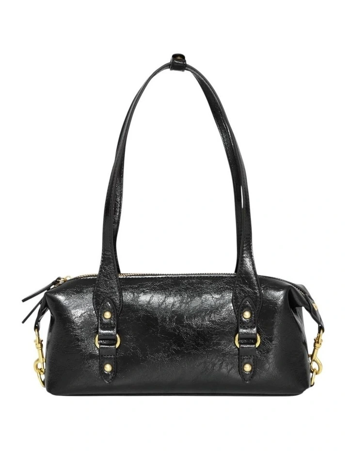 Tide Sling PU Bag in Black image 5