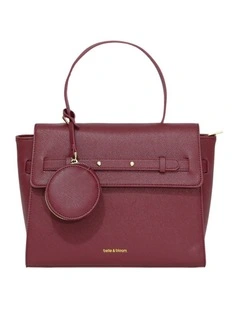 Duchess PU Bag in Burgundy
